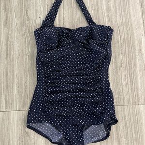 Miraclesuit polka dot swimsuit size 6 halter